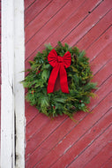 Northwoods Winter Wreath with Bow